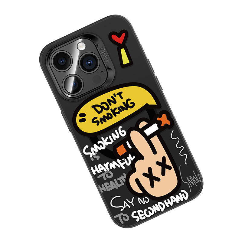 Benks No Smoking iPhone 15 Pro M-safe Şarj Özellikli Kılıf Benks No Smoking iPhone 15 Pro M-safe Şarj Özellikli Kılıf